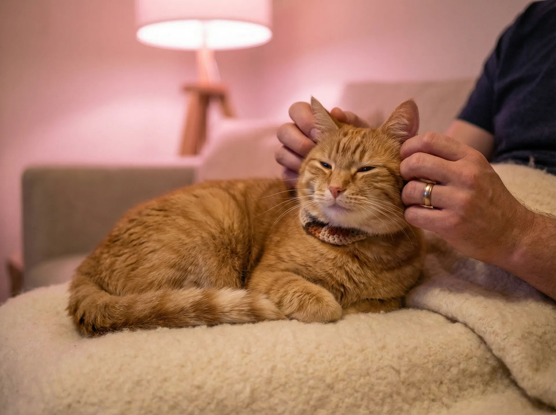 猫咪被温柔抚摸的幸福时刻 - 妖精动漫大全